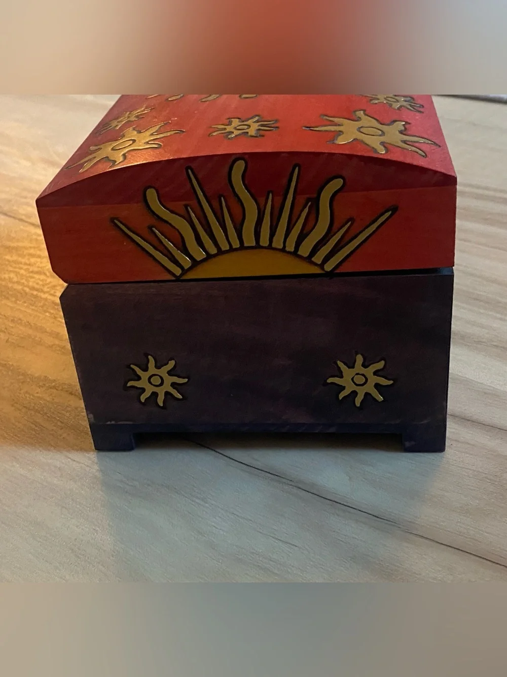 Beautiful wooden jewelry box